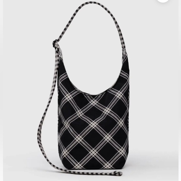 BAGGU Mixed Plaid Small Nylon Sling NWT - Picture 1 of 3